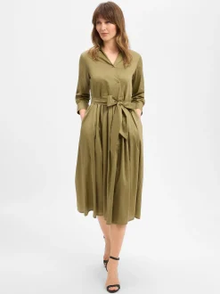 Ambiance Damen Blusenkleid in schilf - Ärmel: 3/4 Arm