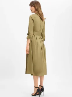 Ambiance Damen Blusenkleid in schilf - Ärmel: 3/4 Arm