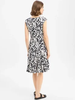 Ambiance Damen Freizeitkleid in weiß marine