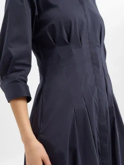 Ambiance Damen Kleid in marine - Ärmel: Halbarm
