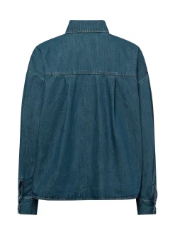 american vintage Damen Jeansbluse - Ozyr in medium stone
