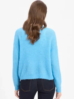 american vintage Damen Strickjacke mit Alpaka-Anteil - Nenybay in blau