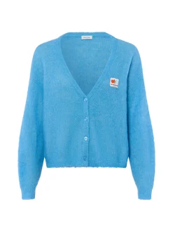 american vintage Damen Strickjacke mit Alpaka-Anteil - Nenybay in blau