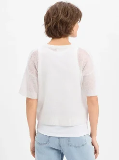 american vintage Damen Strickpullover in weiß
