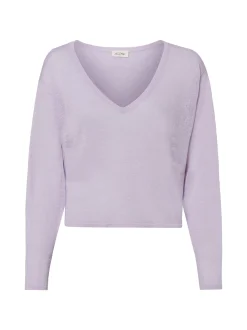 american vintage Damen Strickpullover mit Leinen-Anteil - Epaky in flieder
