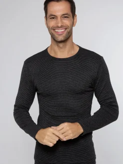 Ammann Herren Unterhemd Jeans Feinripp in grau