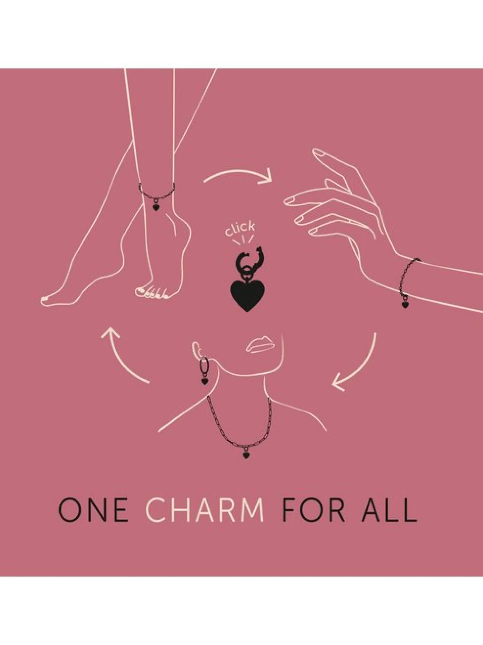 amor Damen Charm in silber