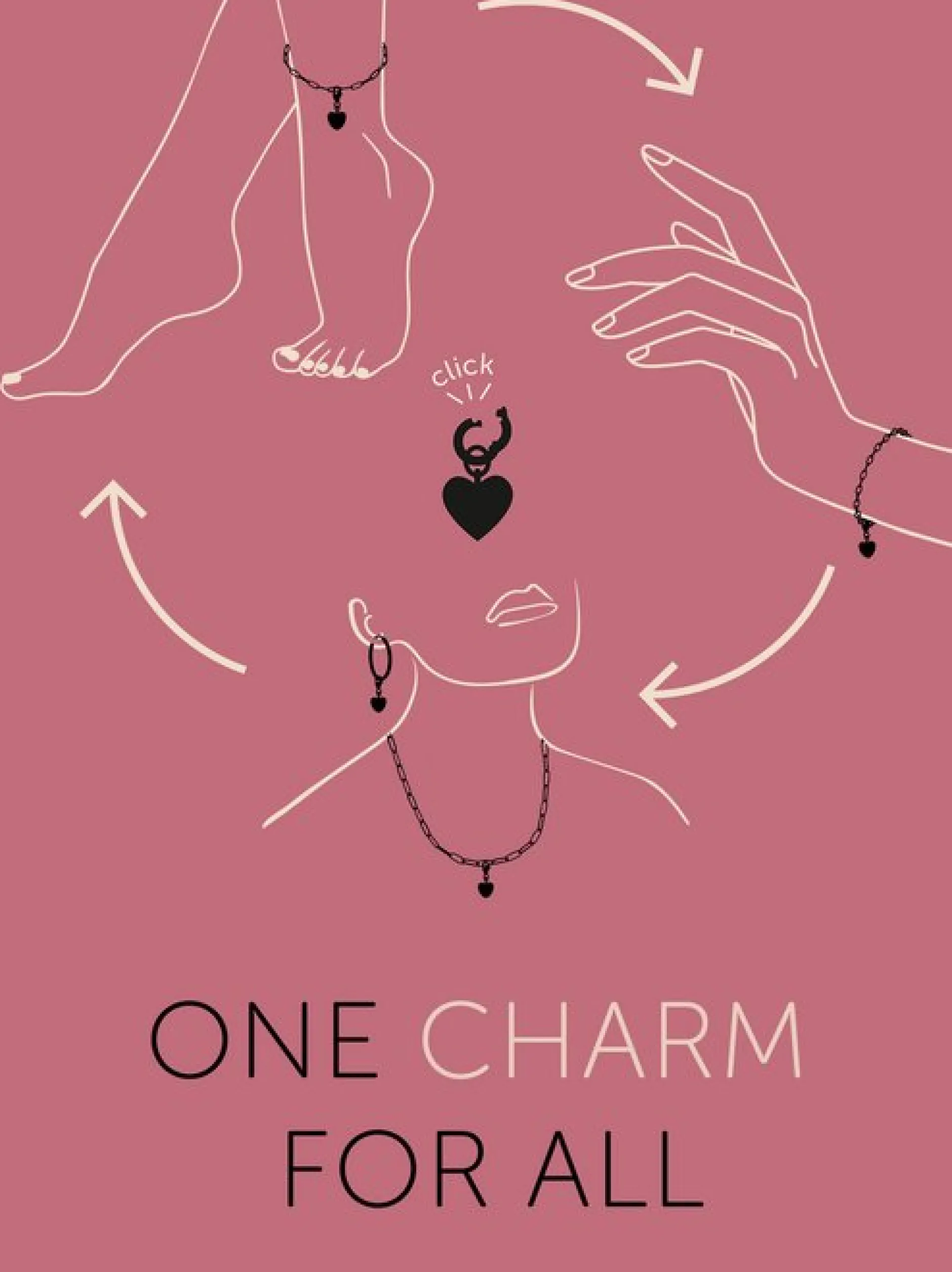 amor Damen Charm in silber