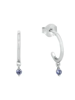 amor Damen Creolen in blau