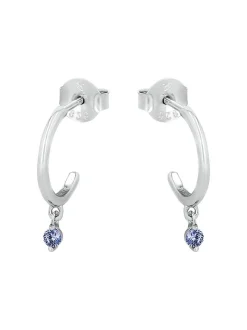 amor Damen Creolen in blau