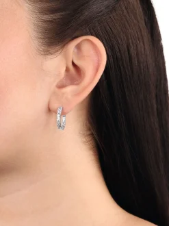 amor Damen Creolen in silber
