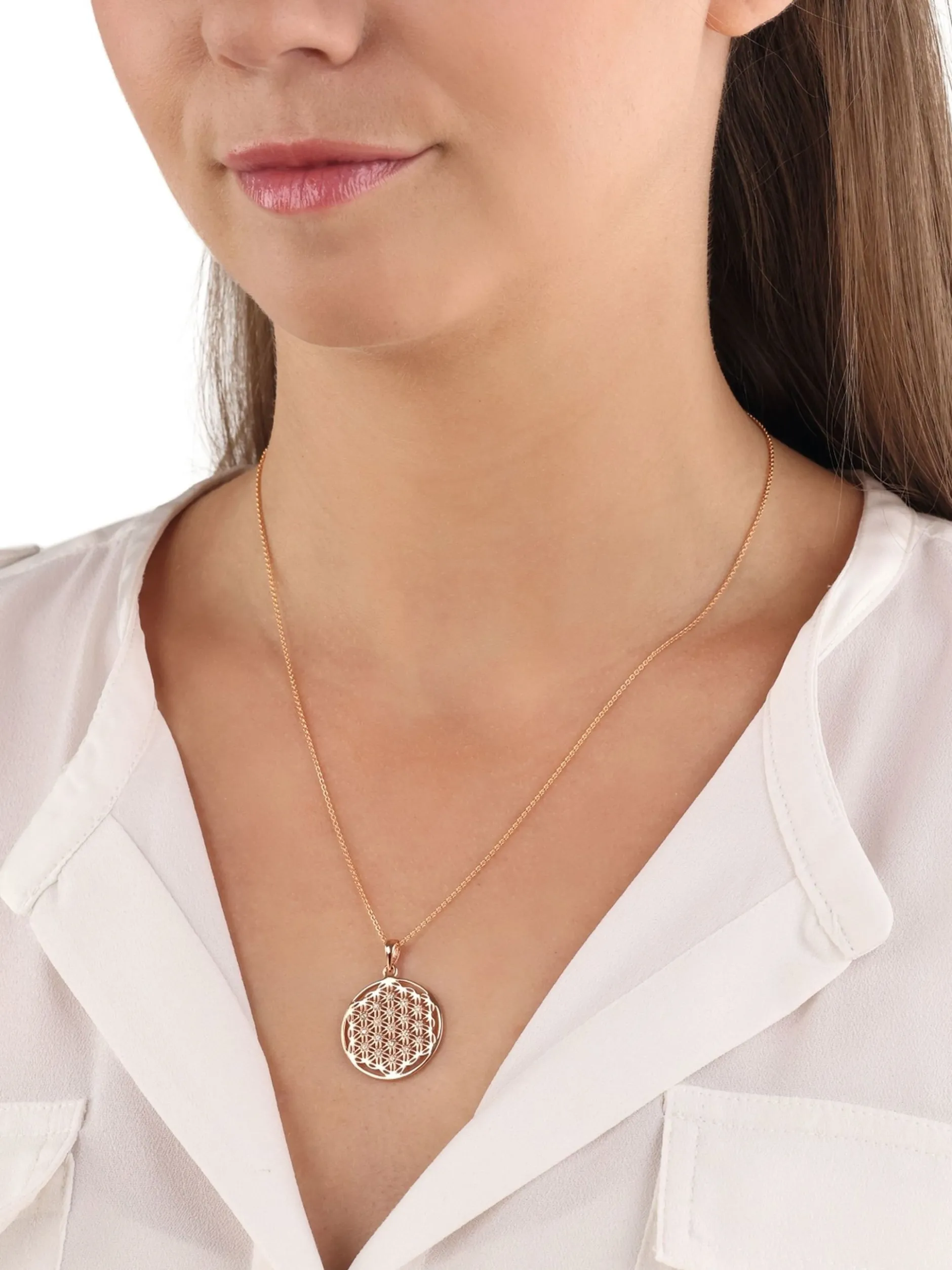 amor Damen Kette mit Anhänger in roségold