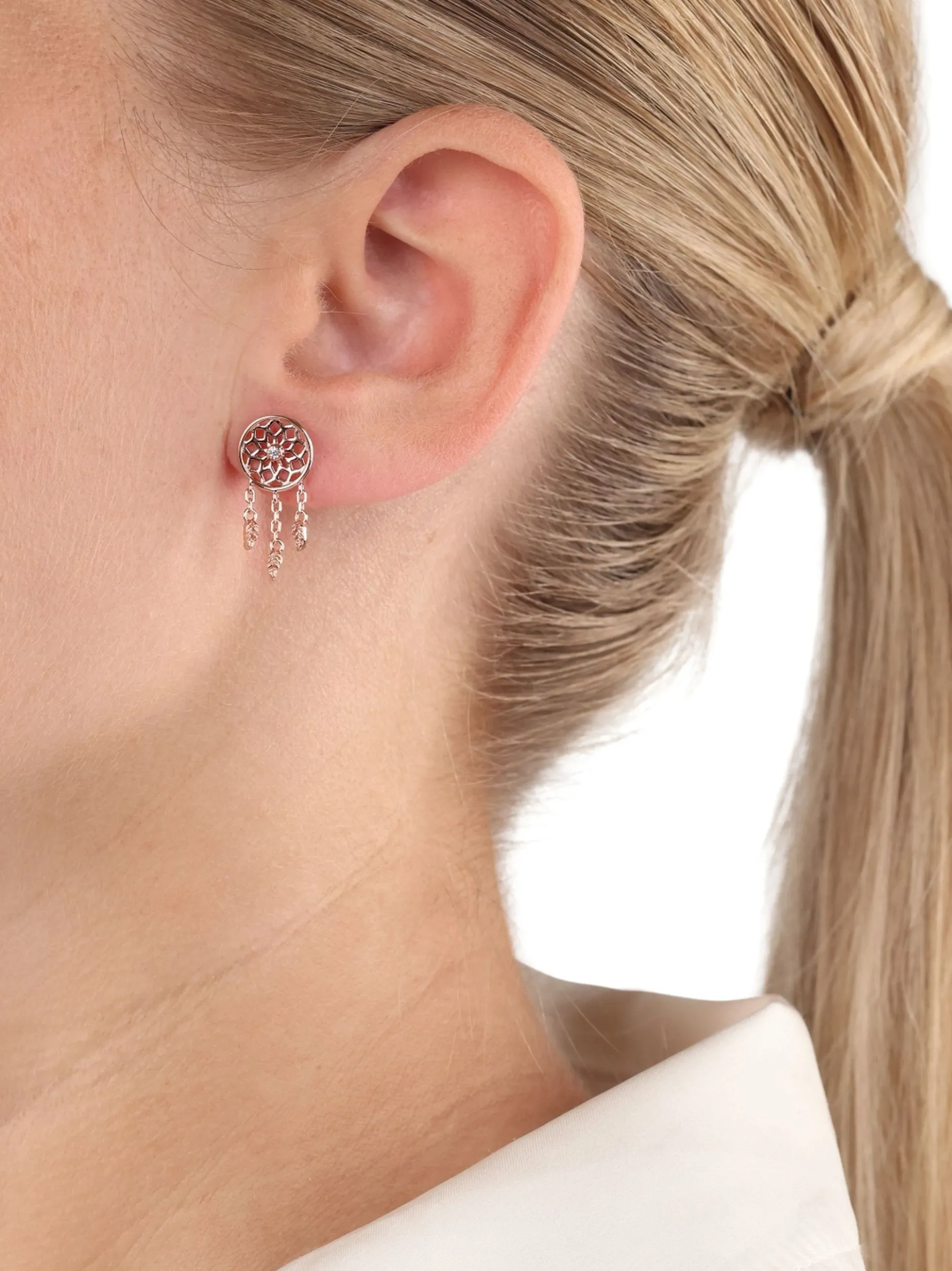 amor Damen Ohrstecker in roségold