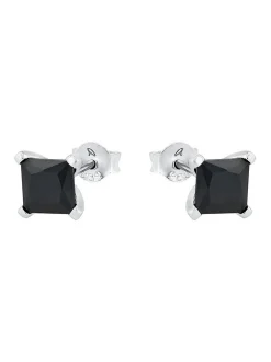 amor Damen Ohrstecker in schwarz