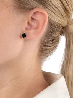 amor Damen Ohrstecker in schwarz