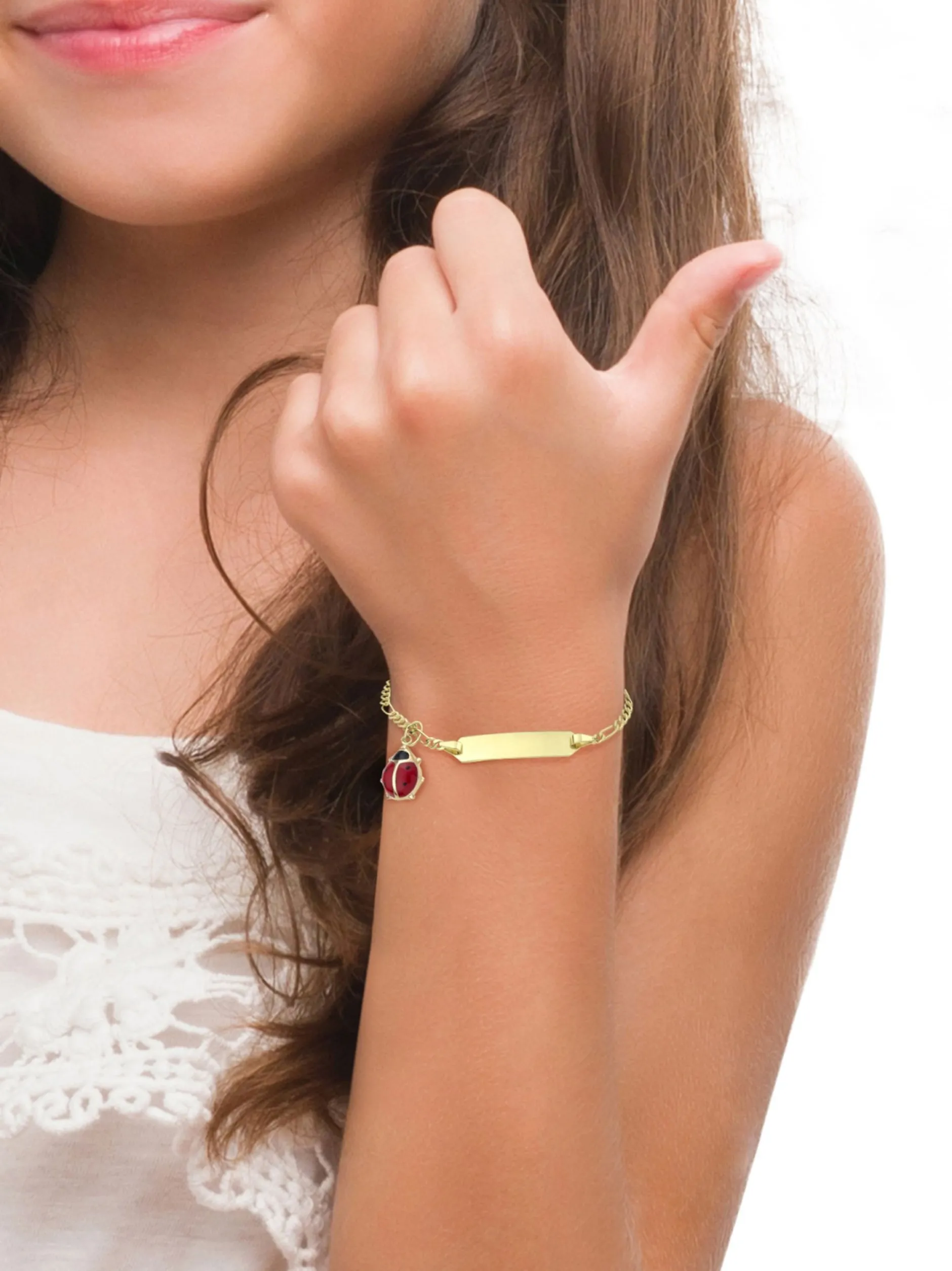 amor Mädchen Identarmband in silber