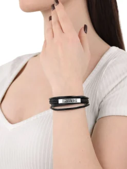 amor Unisex Armband in schwarz