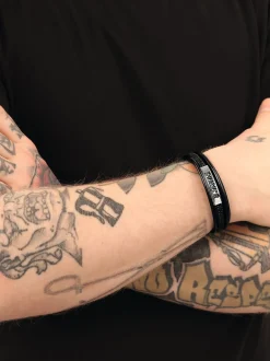 amor Unisex Armband in schwarz