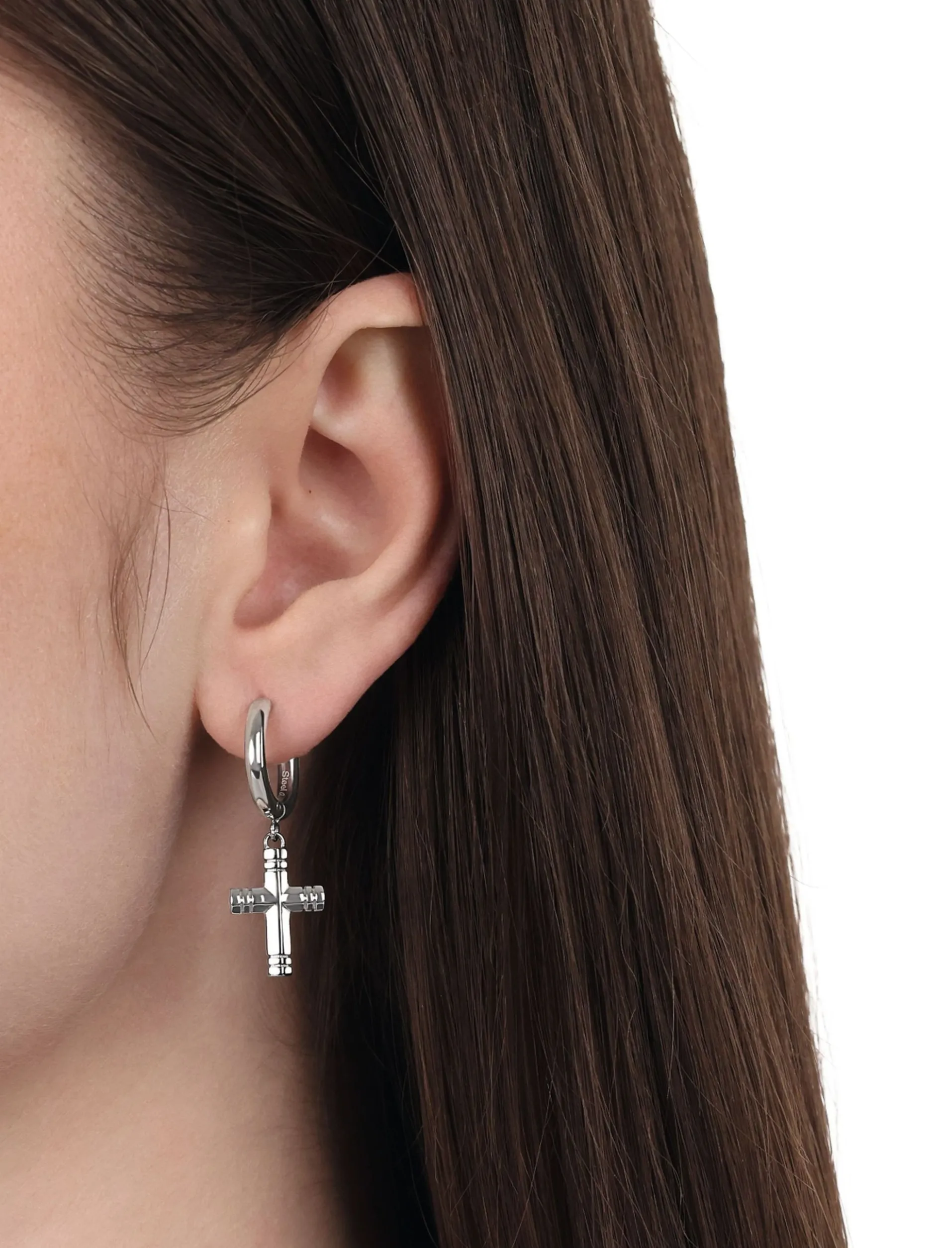 amor Unisex Creolen in silber