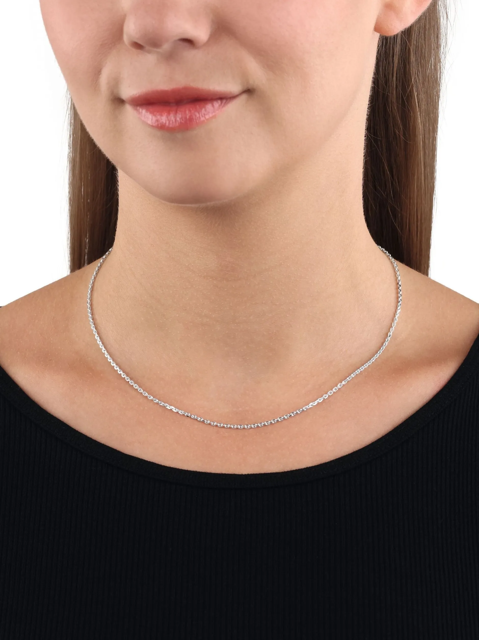 amor Unisex Damen Collier in silber