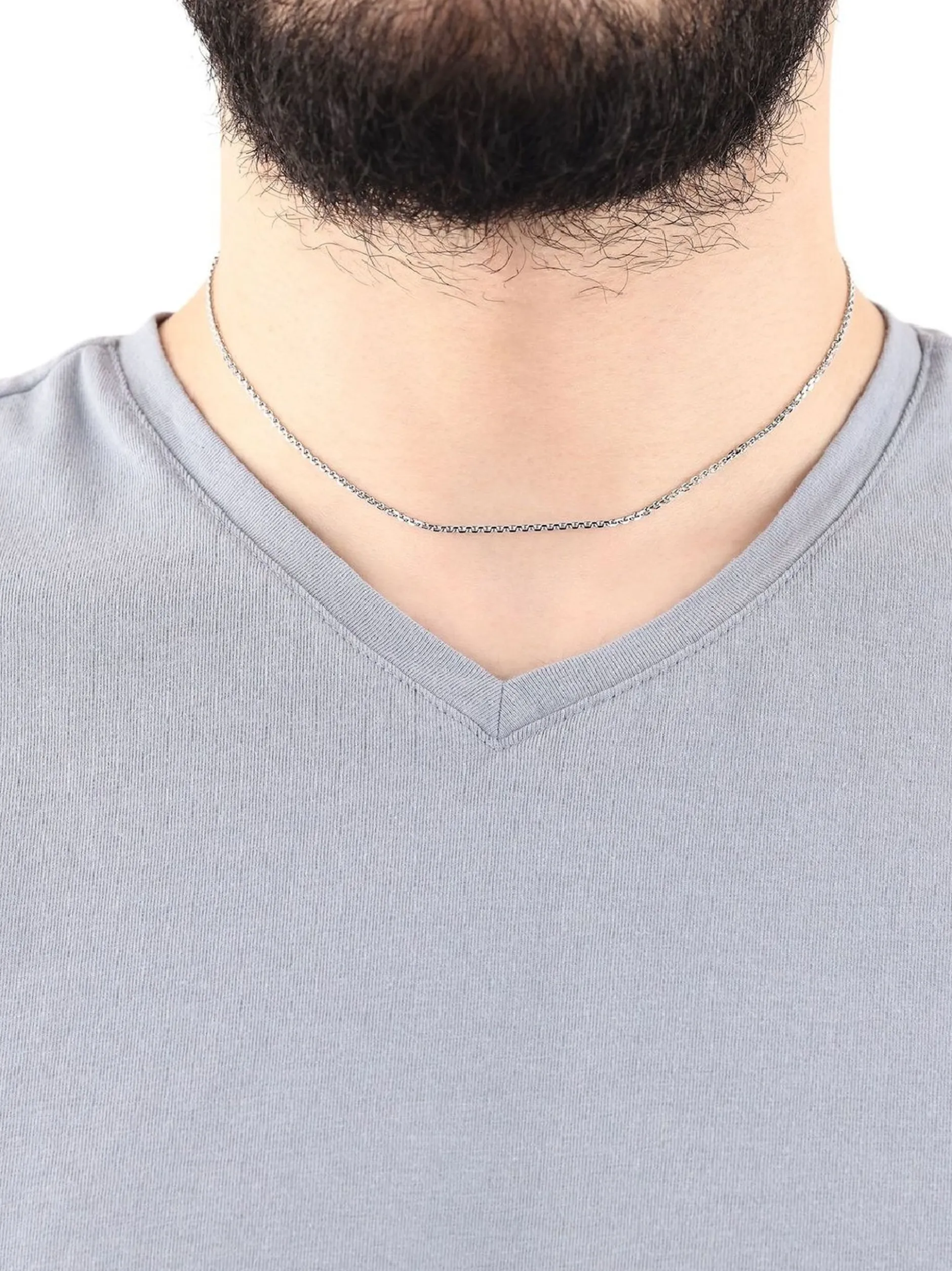amor Unisex Damen Collier in silber