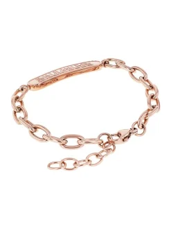 amor Unisex Identarmband in roségold