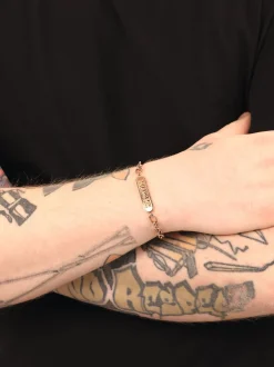amor Unisex Identarmband in roségold