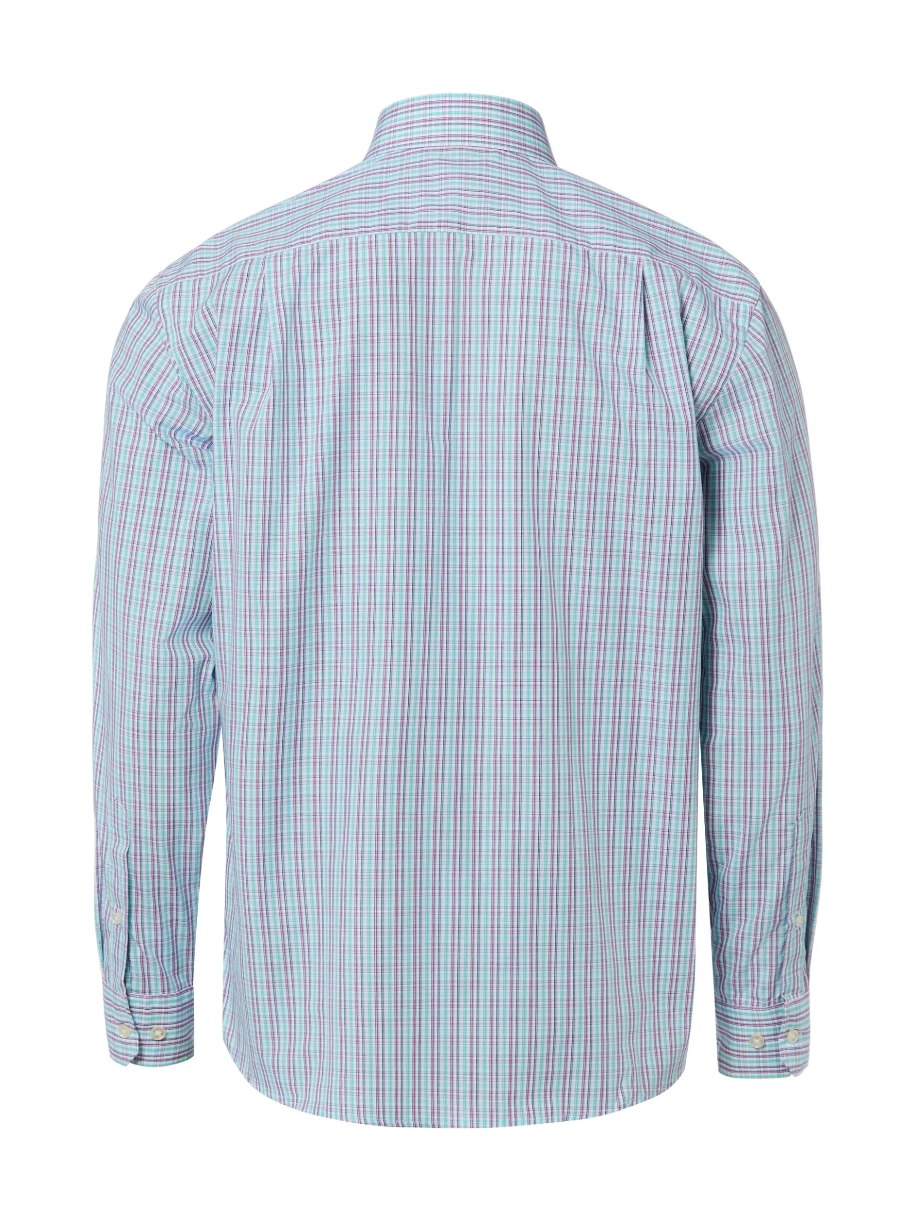 Andrew James Herren Businesshemd in aubergine mint