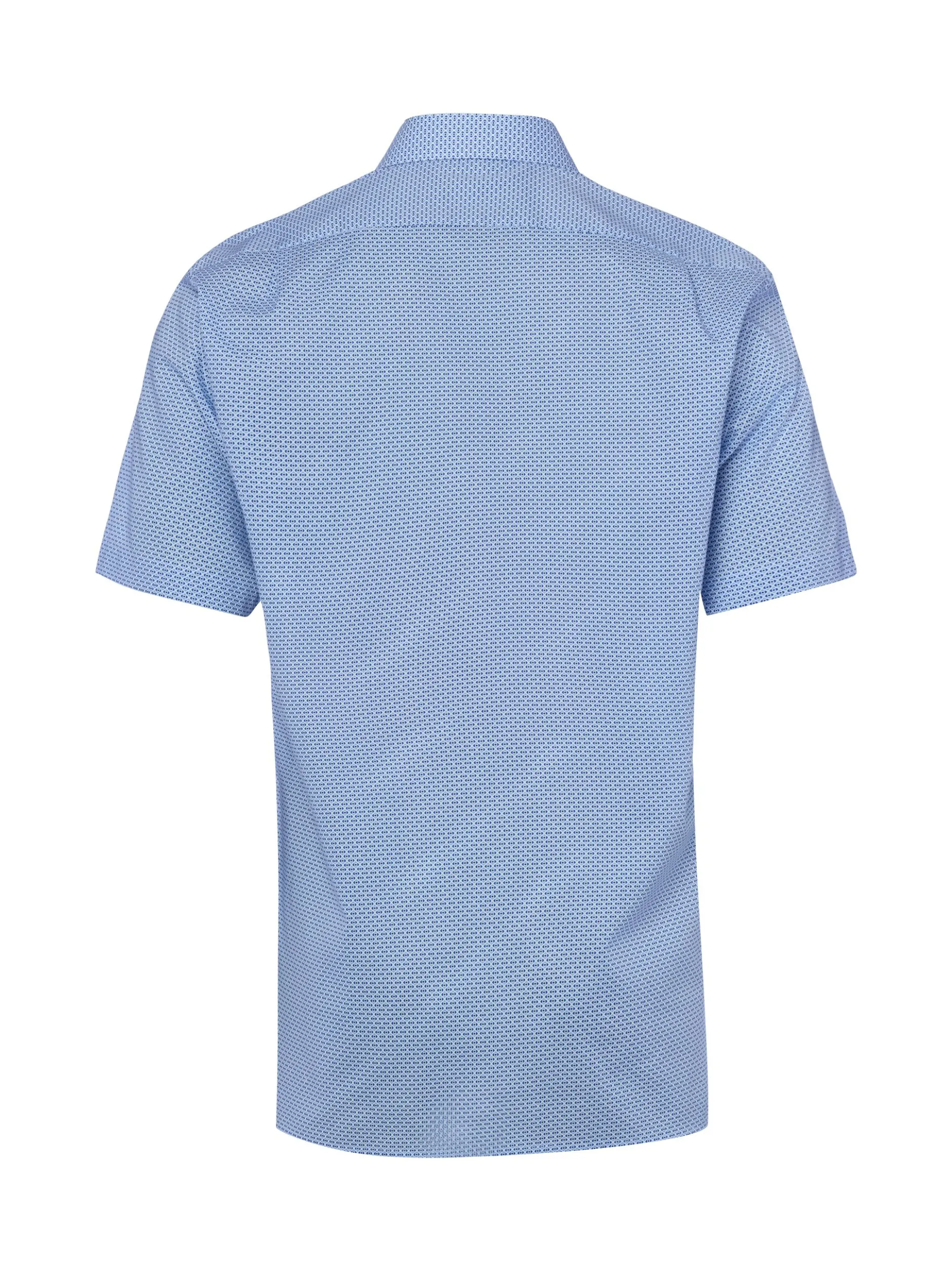 Andrew James Herren Business-Kurzarmhemd in blau