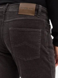 Andrew James Herren Cordhose - Aiden in anthrazit