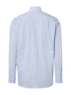 Andrew James Herren Hemd in hellblau braun