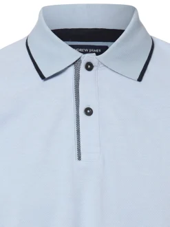 Andrew James Herren Poloshirt in hellblau