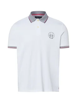 Andrew James Herren Poloshirt in weiß - Ärmel: kurzarm