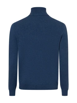 Andrew James Herren Pure Cashmere Pullover in indigo