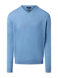 Andrew James Herren Strickpullover mit Wolle und Cashmere in hellblau