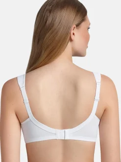 Anita Damen Komfort BH ohne Bügel - Clara in weiß