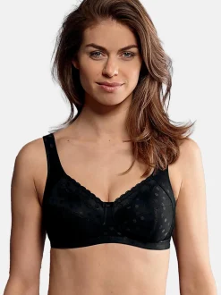 Anita Damen Komfort BH ohne Bügel Airita in schwarz