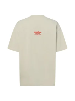 Another Cotton Lab Damen T-Shirt - Blissful Days in beige rot