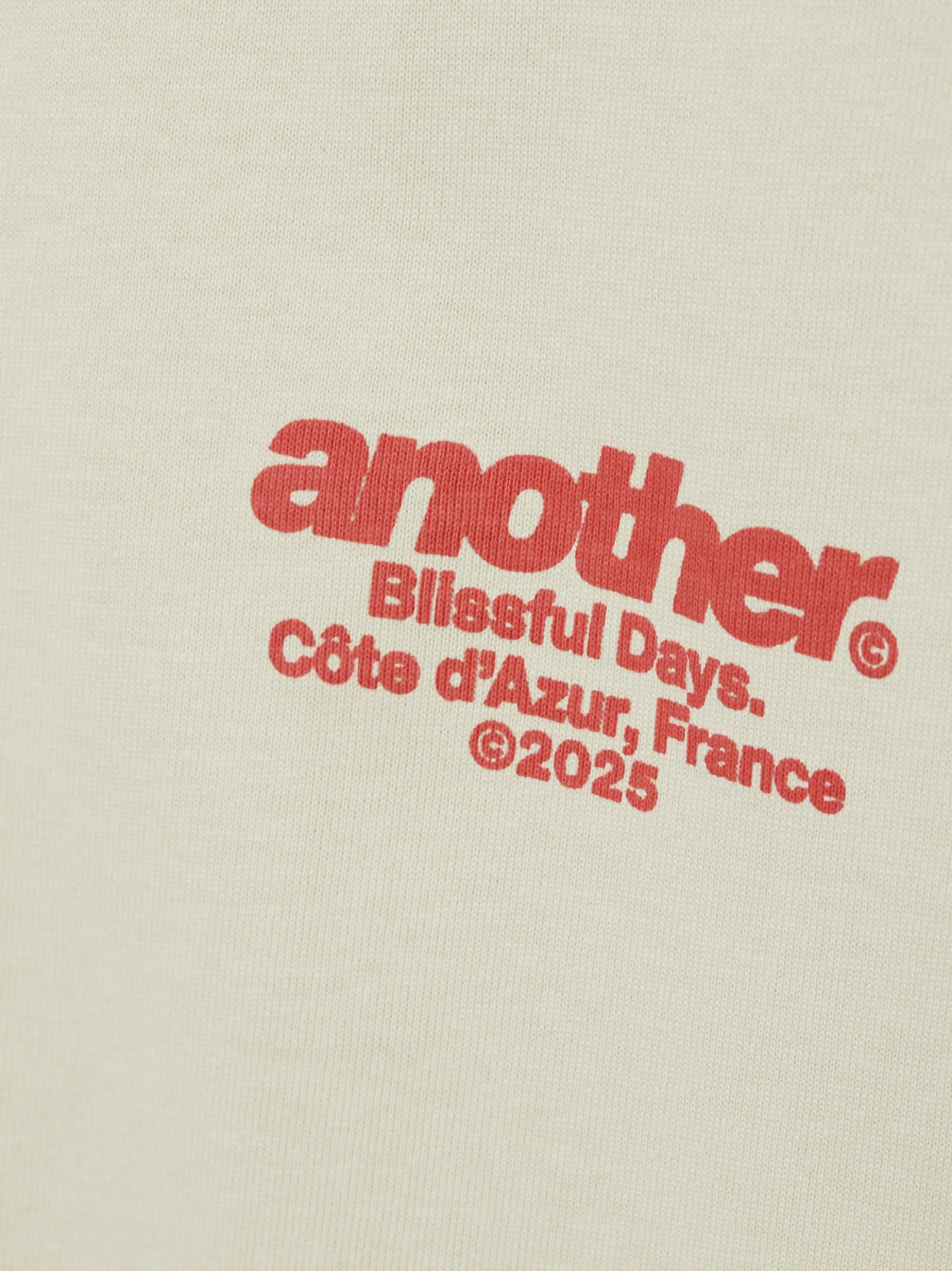 Another Cotton Lab Damen T-Shirt - Blissful Days in beige rot