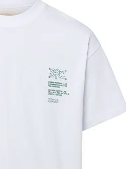 Another Cotton Lab Herren T-Shirt - Athletic Department in weiß tanne