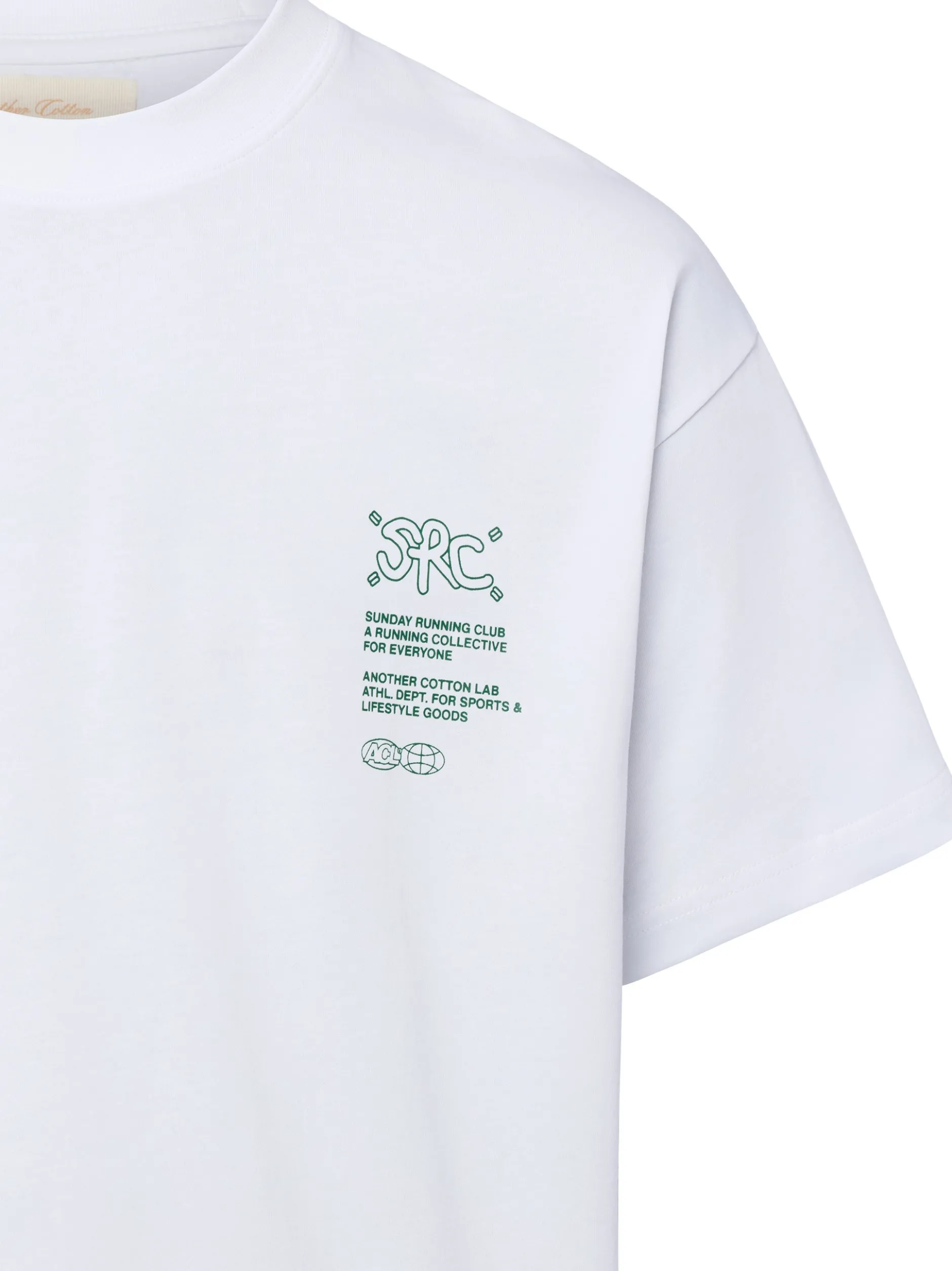 Another Cotton Lab Herren T-Shirt - Athletic Department in weiß tanne