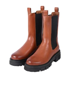 Apple of Eden Damen Chelsea-Boots - CHER in cognac