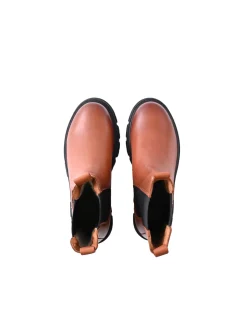 Apple of Eden Damen Chelsea-Boots - CHER in cognac