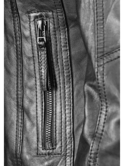Apple of Eden Damen Lederjacke - 142 in schwarz
