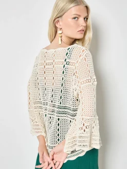 Apricot Damen Bluse in beige - Ausschnitt: Rundhals