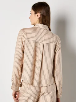 Apricot Damen Bluse in beige - Ärmel: langarm
