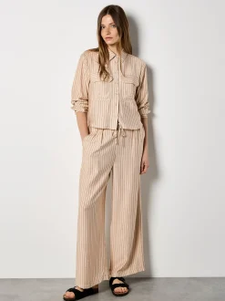 Apricot Damen Bluse in beige - Ärmel: langarm