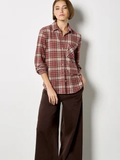 Apricot Damen Bluse in rosenholz bordeaux
