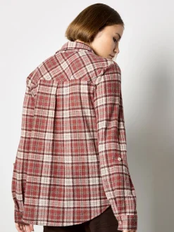 Apricot Damen Bluse in rosenholz bordeaux