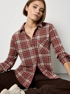 Apricot Damen Bluse in rosenholz bordeaux